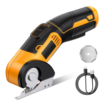 Cordless Electric Scissors - Rotary Knife for Fabric, Carpet, Cardboard, Leather, Paper and Plastic Portable