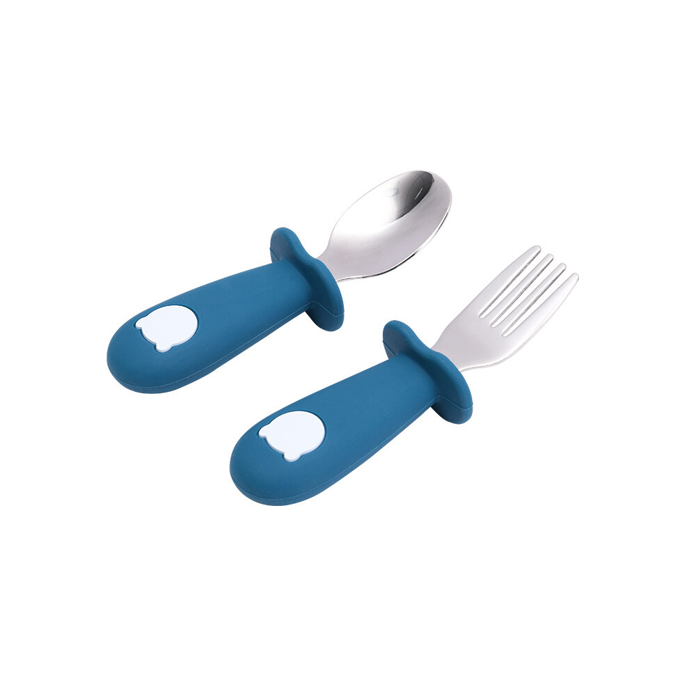 Toddler Stainless Steel Forks and Spoons Set Food