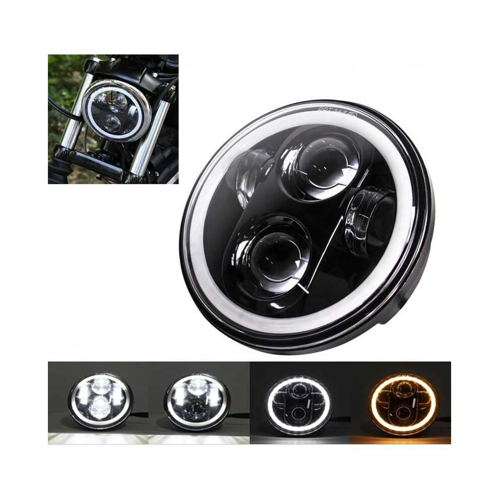 Front Lamp 5.75" Full Led Drl 1Pc 12V Harley-Davidson, Honda 5904865402267