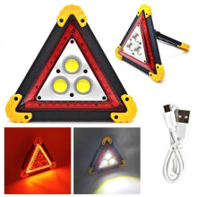 LED-Warndreieck, Taschenlampe, PowerBank + Batterien