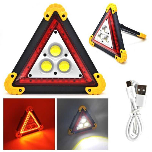LED warning triangle, torch, PowerBank + batteries