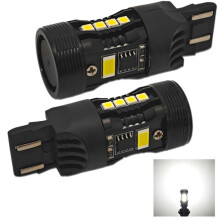 2 Stück W21/5W LED-Glühbirne 7443 12V ohne Fehler, weiß EU-USA Off-Road