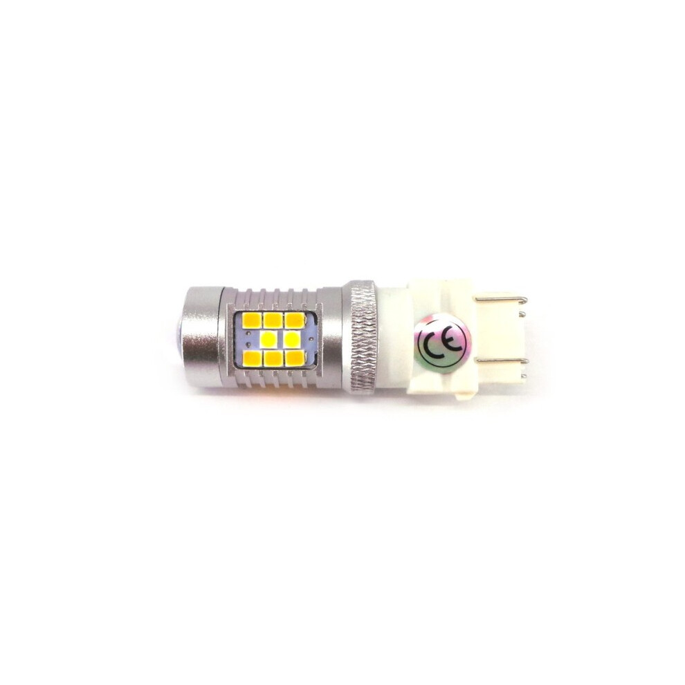 2 Pcs Led Bulb 3157 12-24V 2000Lm Canbus - White/Orange 5901414682224