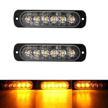 Stroboscooplamp 6 LED 12V-24V, oranje