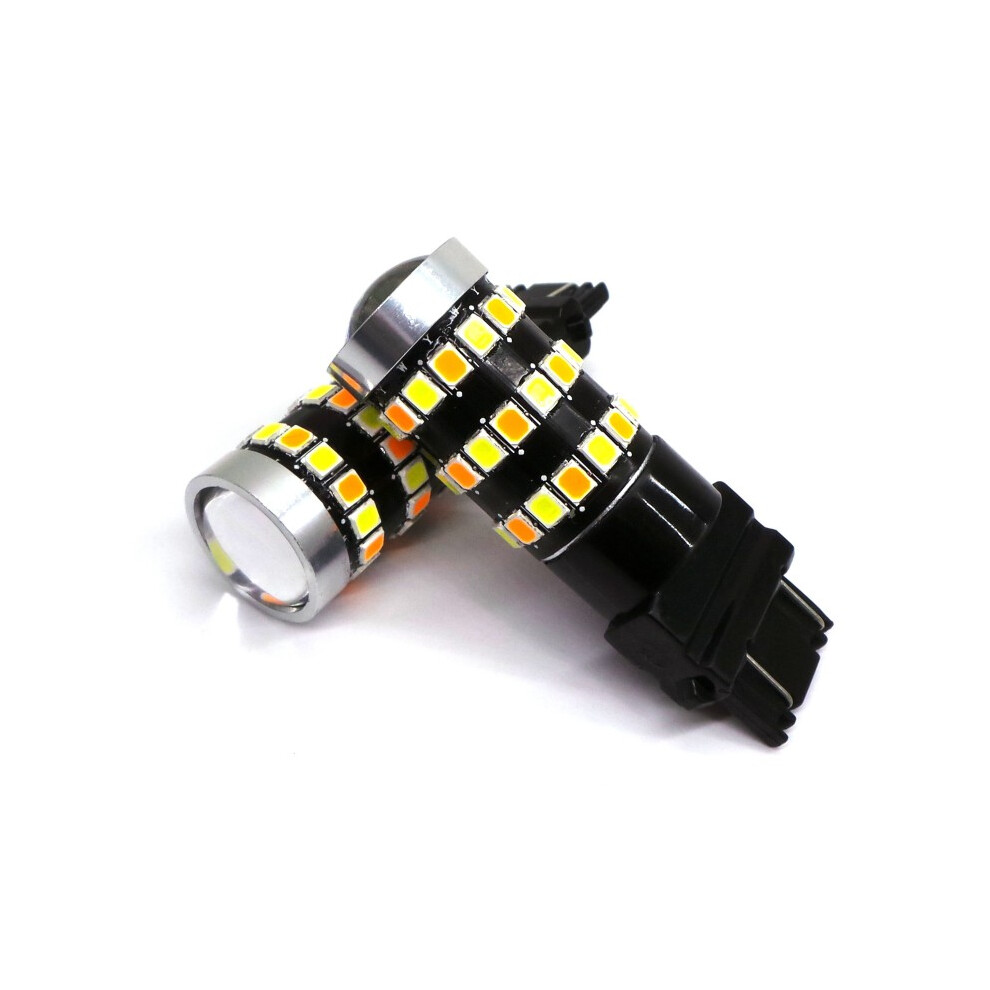 2 Pcs Led Bulb 3157 12V Canbus -, Bicolor White/Orange 5901414686123