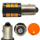2 pcs LED bulb BAW9S, HY21W 12V CANBUS orange 11