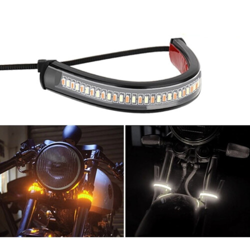 DRL FLEX LED daytime running lights + dynamic motorcycle directions 2