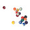 16pcs Mini Pool Balls American Style Multiple 7