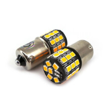 2 Stück LED-Glühbirne BAU15S 12V CANBUS orange Off-Road