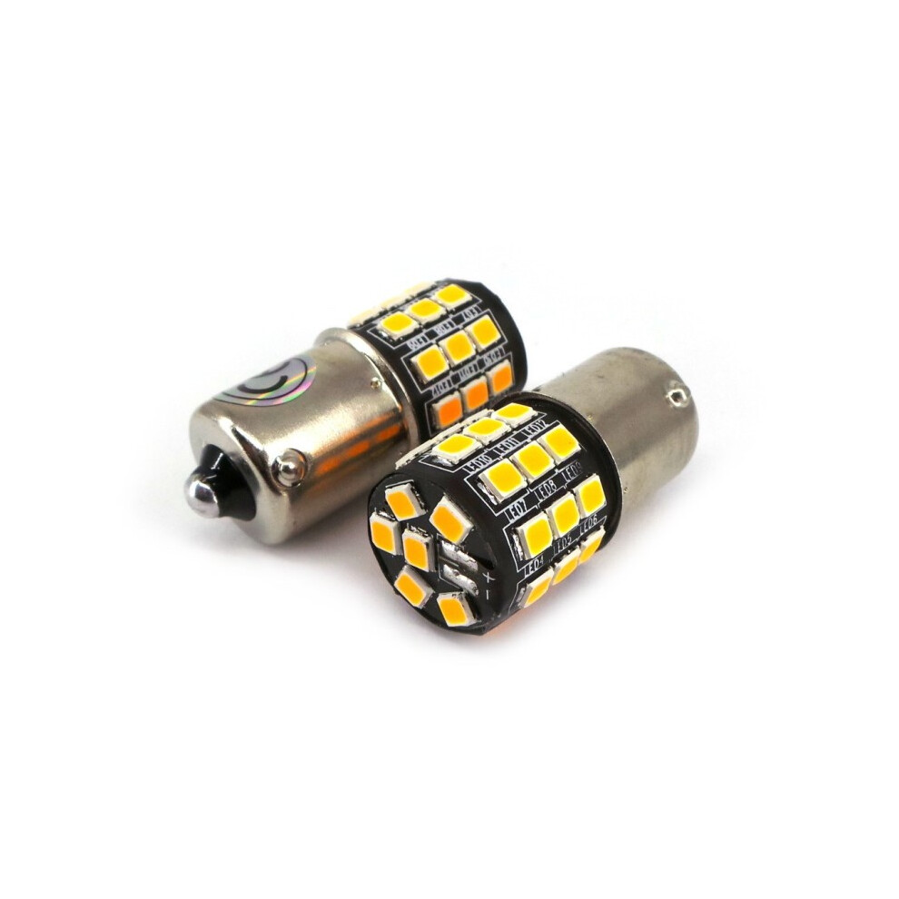 2 Pcs Led Bulb Bau15s 12V Canbus Orange 5901414687861