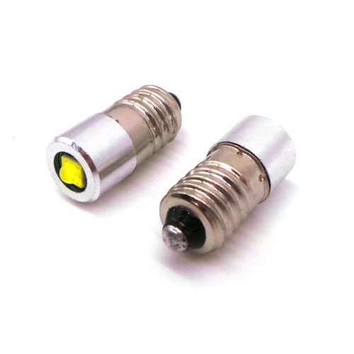 2 Stück E10 LED-Birne 4-24V CREE 400lm