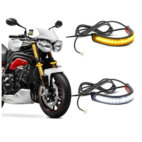 DRL FLEX LED daytime running lights + dynamic motorcycle directions