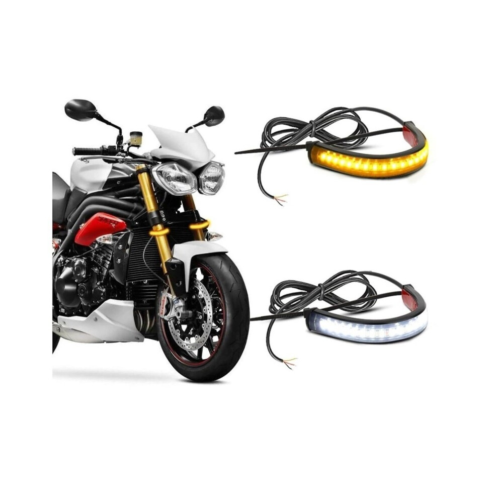 Drl Flex Led Daytime Running Lights + Dynamic Motorcycle Directions 5901414688301