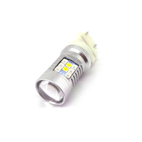 2 pcs LED bulb 3157 12-24V 2000lm CANBUS white-red 2