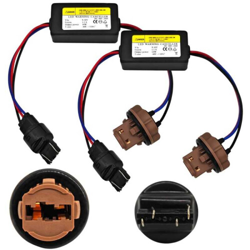 2 pcs W21/5W, 7443 electronic CANBUS 12V fault decoder for difficult cars