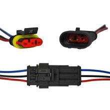 4 Stück Superseal 3-poliger wasserdichter Stecker