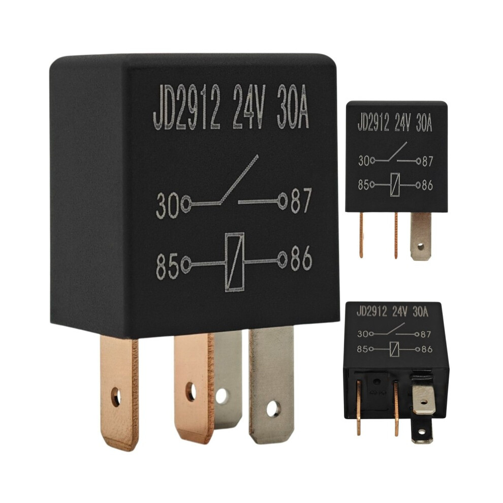 2 Pcs Universal Relay 24V, 30A, 4 Pin 5904865408856