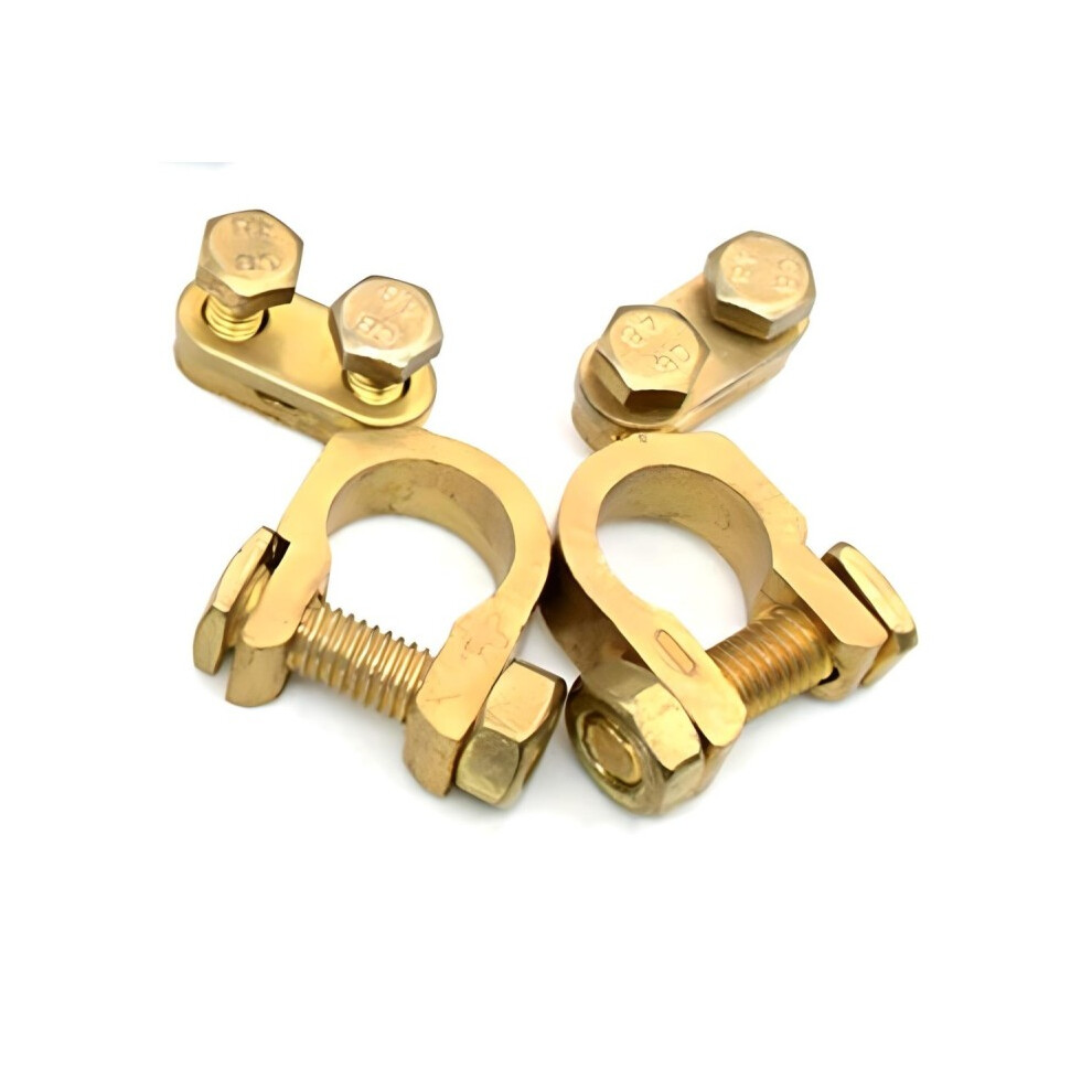Brass Battery Clamps 6V, 12V, 24V - Set 5904865409570