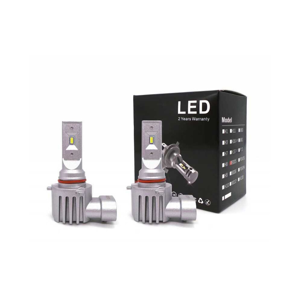 2 Pcs H12 Led Bulbs 9V-30V Canbus Csp Strong White/Light 5904865408276