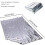 MIXIAO Survival/First Aid Blankets, Insulating, Reflective, Silver, 13 3
