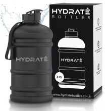 HYDRATE XL Jug 2.2 Litre Water Bottle - BPA Free with Handle and Flip