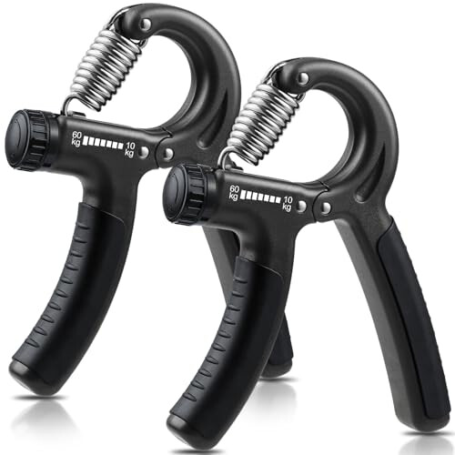 NIYIKOW 2 Pack Grip Strength Trainer - Carbon Black