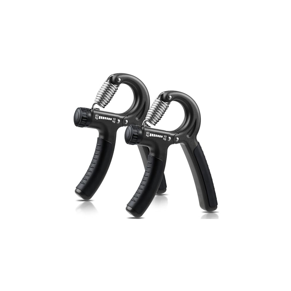 NIYIKOW 2 Pack Grip Strength Trainer - Carbon Black
