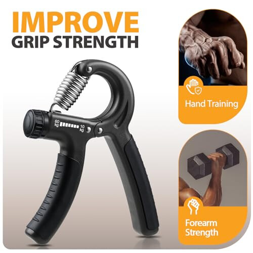 NIYIKOW 2 Pack Grip Strength Trainer - Carbon Black 1