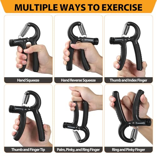 NIYIKOW 2 Pack Grip Strength Trainer - Carbon Black 2