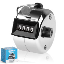 SDARMING tally counter, 4-digit clicker counter, Metal hand tally coun