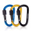 BEEWAY Locking Carabiner, 3 Pack Premium Aluminum Alloy D-Ring Carabin 2