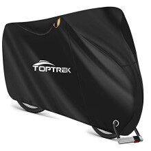 Toptrek Bike Cover Upgraded Bike Covers for Outside Storage with Taped