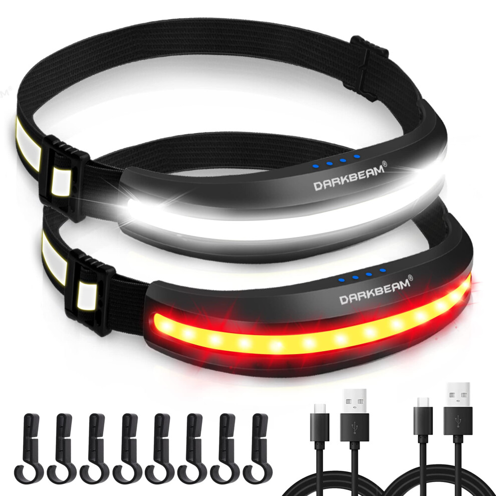 DARKBEAM Head Torch USB-C Rechargeable LED Headlamp Hardhat Light, COB-image-OPC-PJZD5RY-NEW