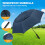 ZOMAKE Golf Umbrella Windproof and Rainproof 72in, Large Umbrella Wind 4