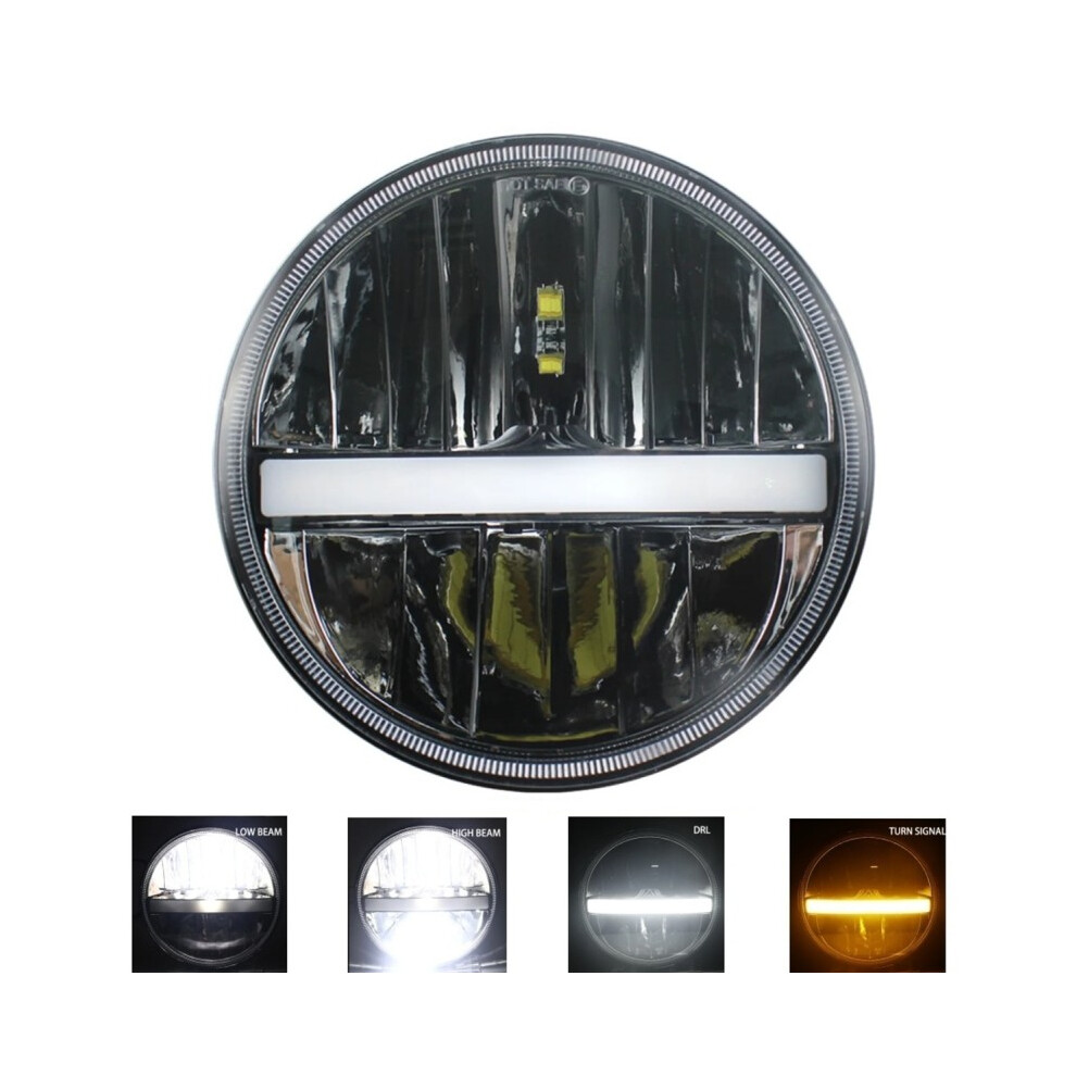 Headlamp 7" Full Led 1 Pc Compatible With Harley, Jeep, Land Rover, Hummer, Lada 5904865409211