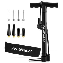 NUWAB Bike Floor Pump, Cycling Floor Pump with Presta & Schrader Valve