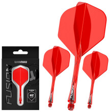 WINMAU Darts Fusion Integrated Flight & Shaft System - No.2 Shape & De