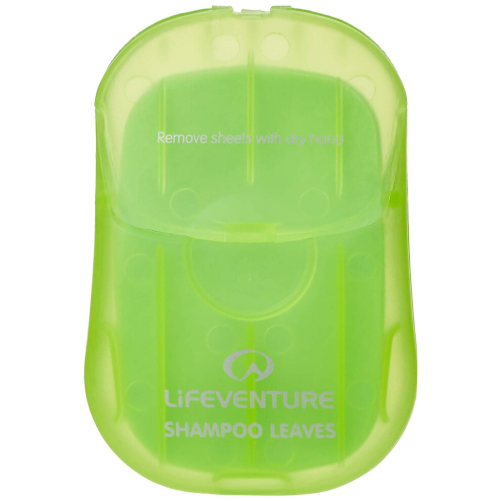 Lifeventure Travel Shampoo Leaves X50 Foaming Paper Shampoo Flakes For