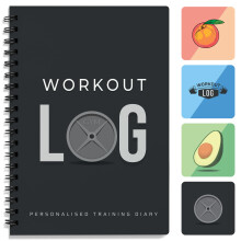 Workout Planner for Daily Fitness Tracking & Goals Setting - A5 Size,
