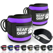 BEAR GRIP - Ankle Straps for Cables with New Fleece Design - Strong Cl
