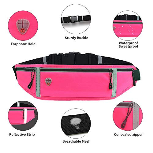 GORWRICH Running Belt with Waterproof Adjustable Elastic Strap, Sweatp 1