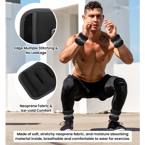 Ankle Weights, Wrist Leg Arm Weights for Women Men with Adjustable Str 1