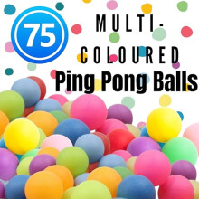 WHEELIO 75 Pack Ping Pong Balls Plastic Table Tennis Ball Ideal for Cr