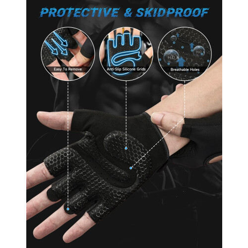 COFIT Ventilated Workout Gloves With Curved Open, Lightweight Summer G 2