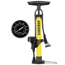 VOGORA Bike Pump with Pressure Gauge, Bicycle Pump with Presta & Schra