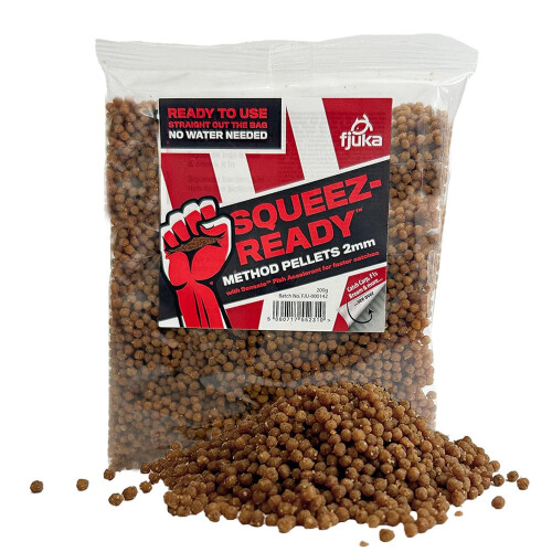 Fjuka Squeez-Ready Method Pellet 2mm | Ready-prepped Method feeder pel 1