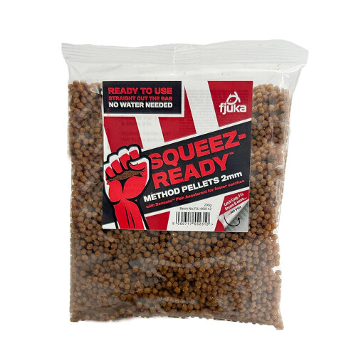 Fjuka Squeez-Ready Method Pellet 2mm | Ready-prepped Method feeder pel