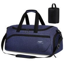 FIORETTO 35L Mens Sports Gym Bag with Toiletry Bag & Shoe Compartment,