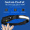 Head Torch Rechargeable [2 Pack], 400 Lumen Waterproof LED Headlamp wi 6