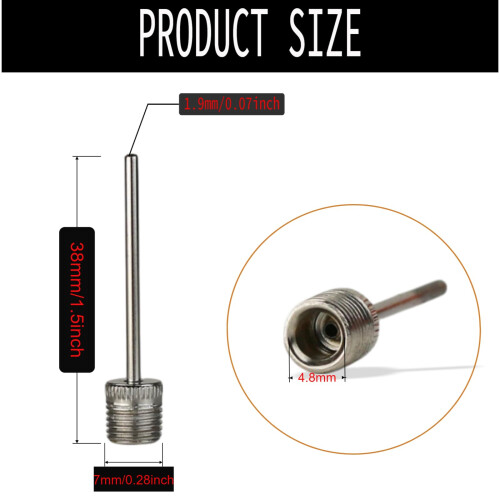 3 Pack Ball Pump Inflation Needles - Durable Stainless Steel Needles B 1